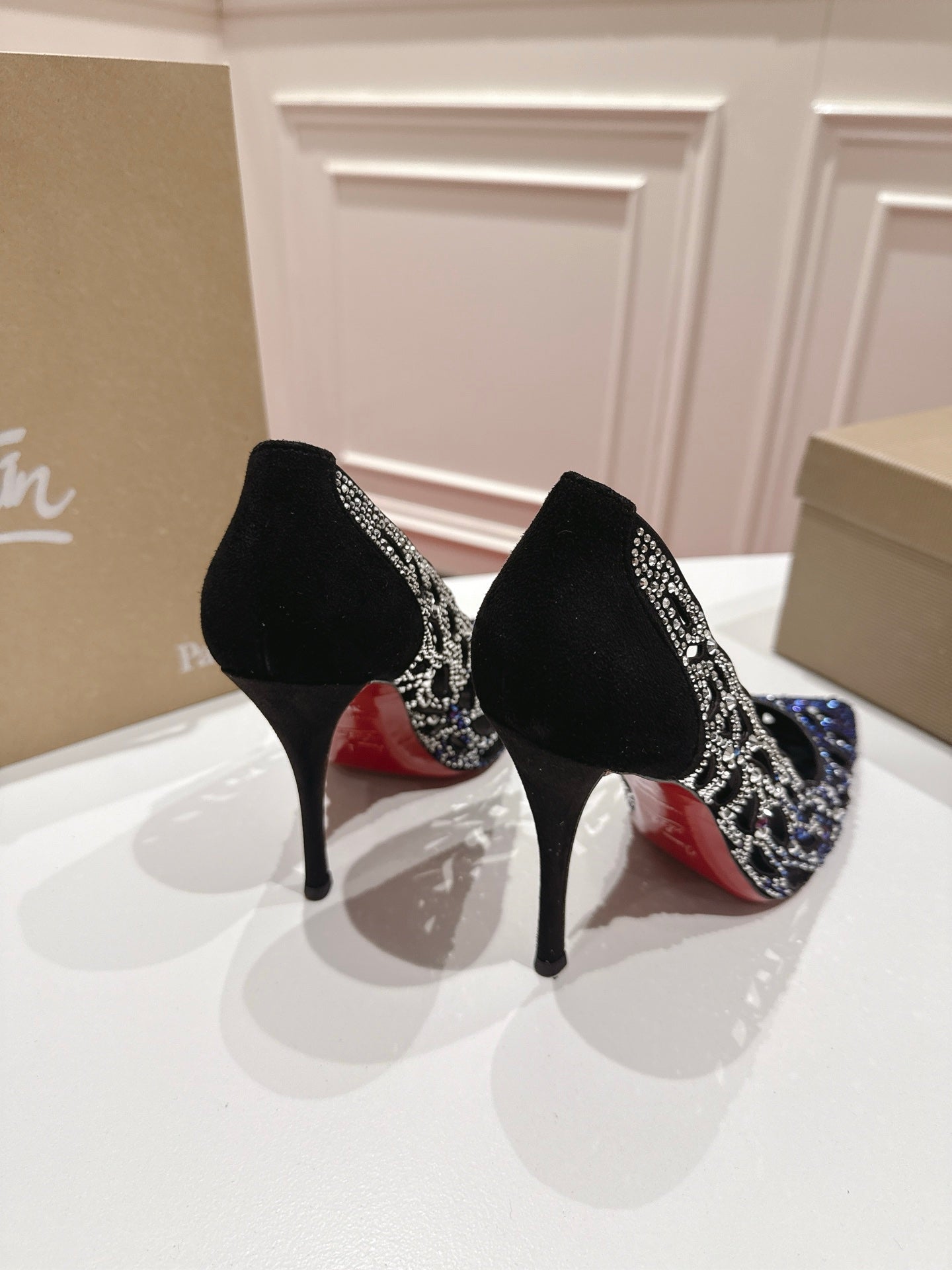 Christian Louboutin Lasera Strass Pump