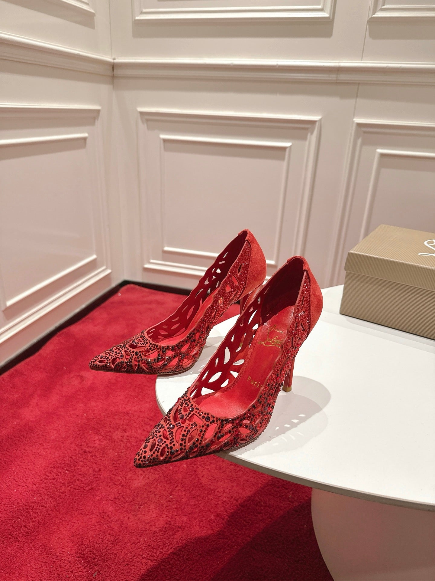 Christian Louboutin Lasera Strass Pump