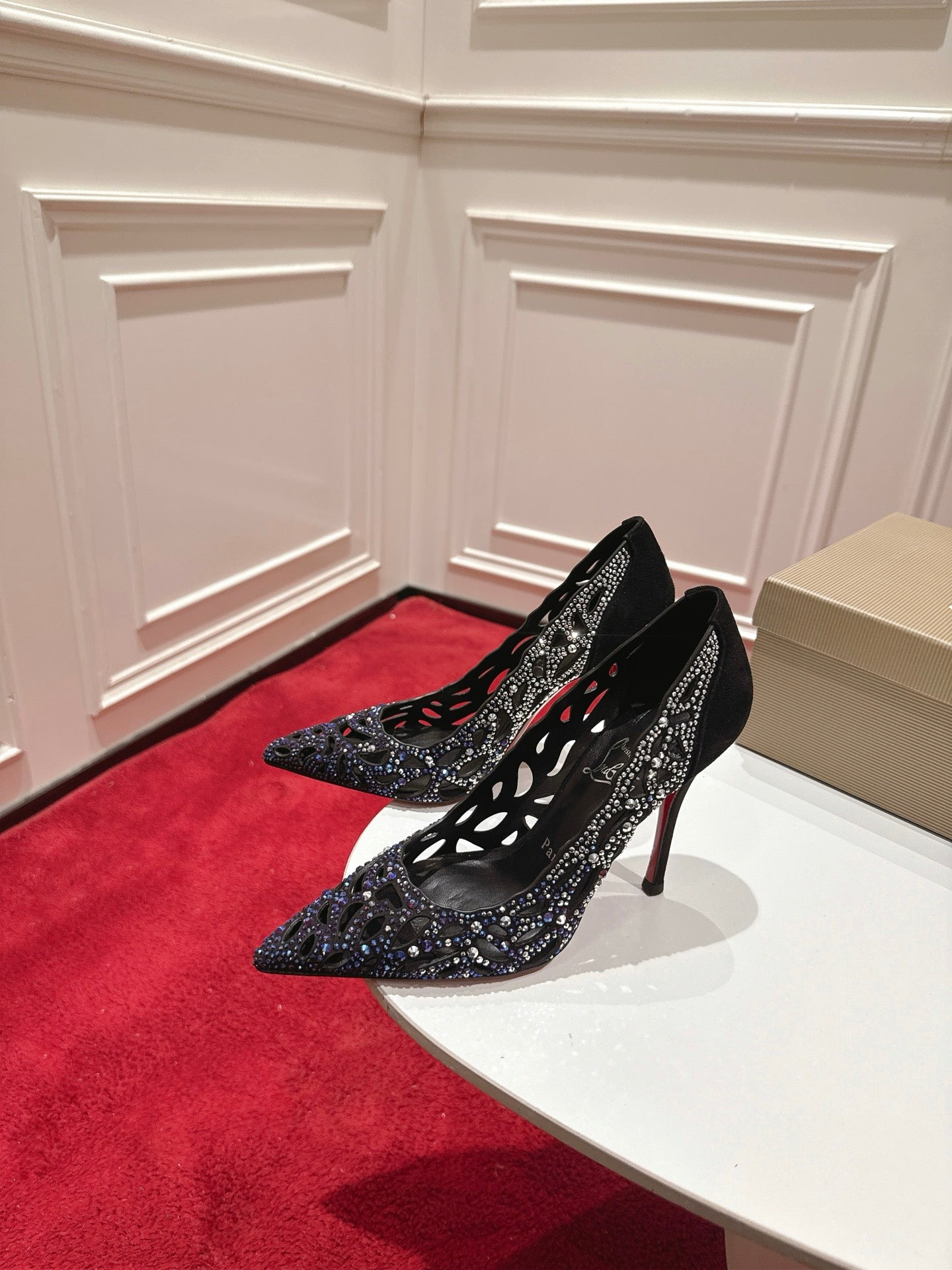 Christian Louboutin Lasera Strass Pump