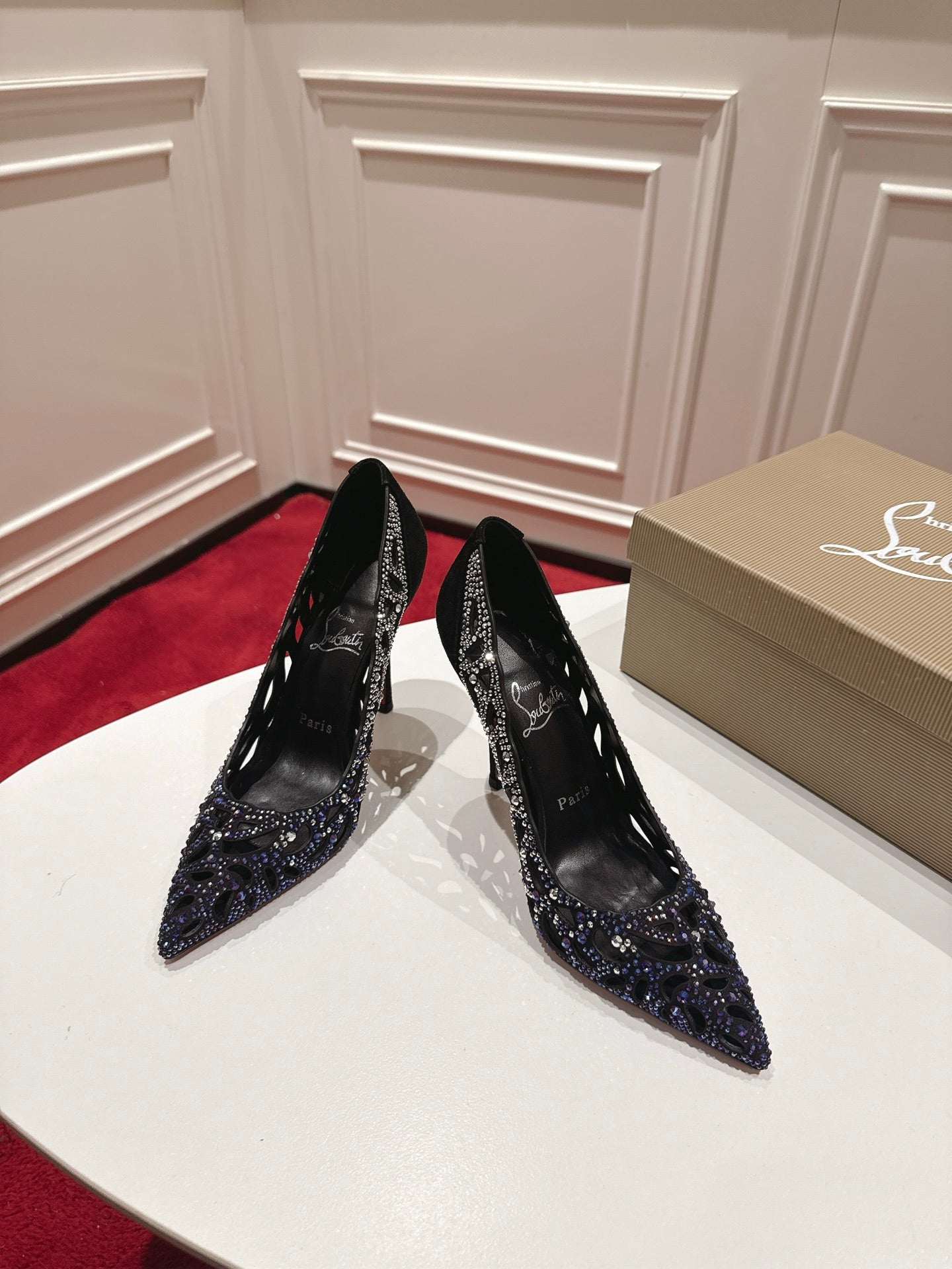 Christian Louboutin Lasera Strass Pump