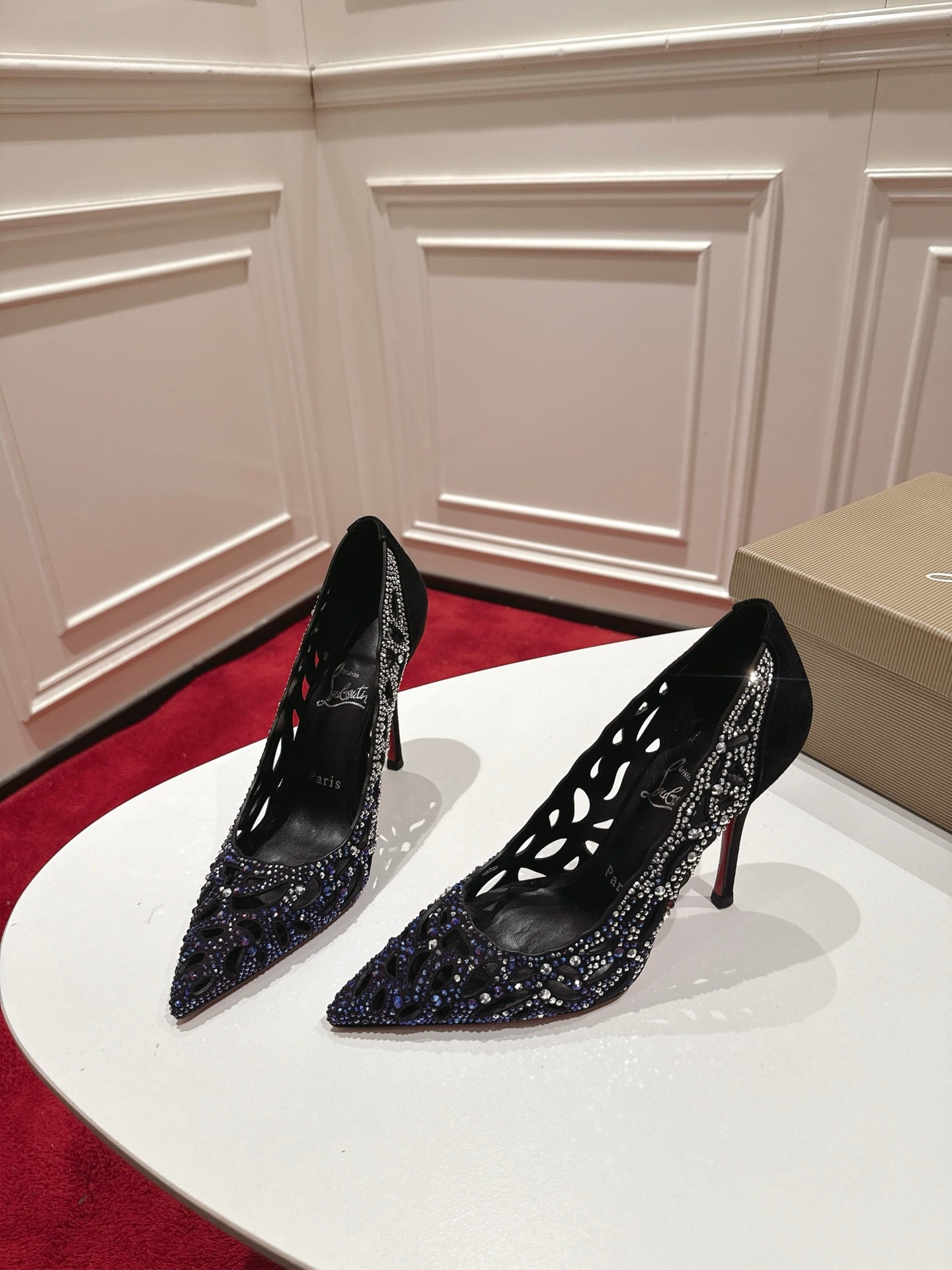 Christian Louboutin Lasera Strass Pump