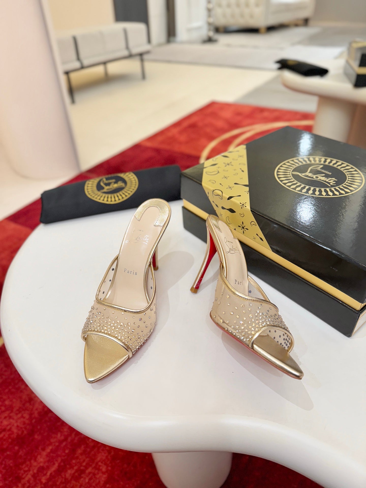 Christian Louboutin Miss Z Mule Degrastrass Perla