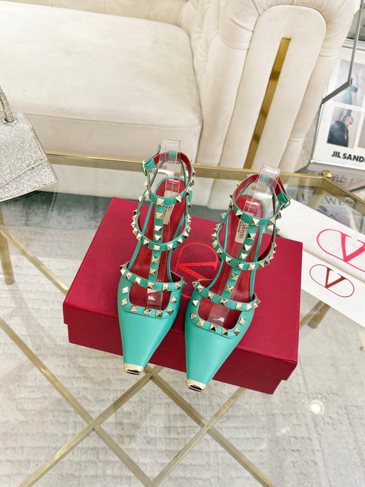 Valentino Rockstud Kidskin Pumps